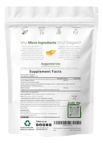 Aceite de Oregano en Capsulas